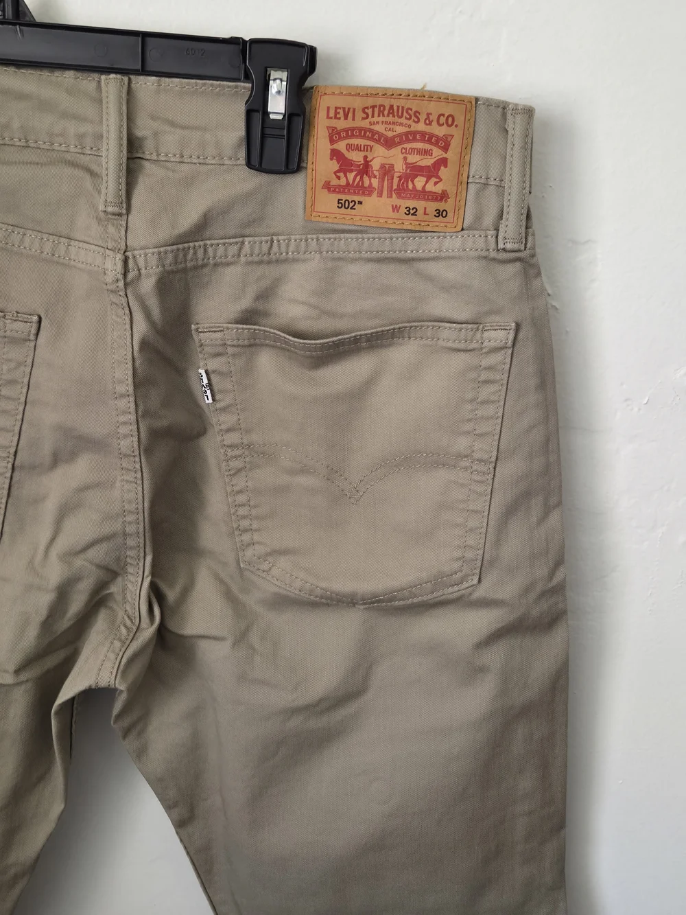 Classic Levi's Khaki Straight-Leg Pants